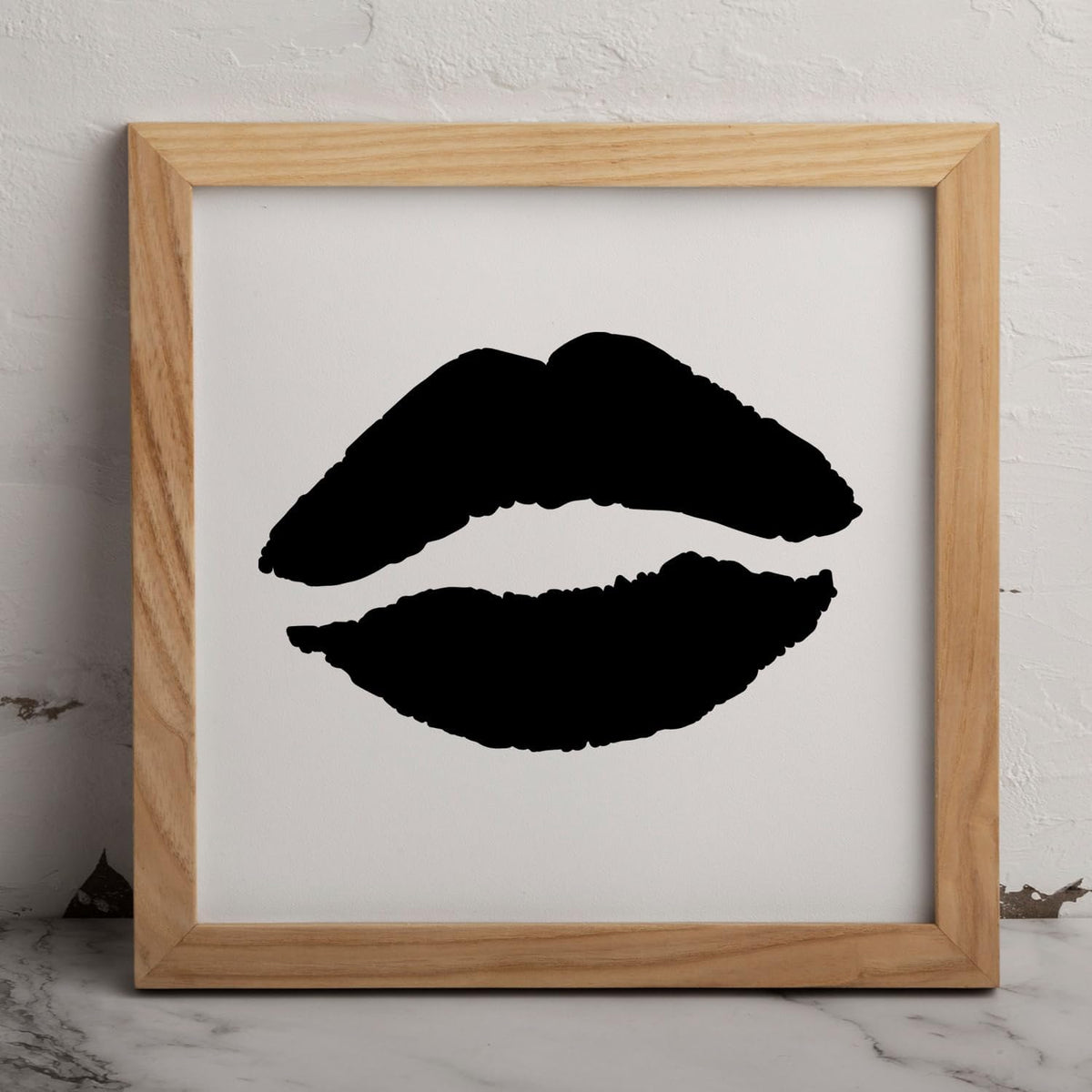 MAGJUCHE Lip Stencil 12 Inches, Reusable Kiss Stencil for Painting DIY Crafts Decor