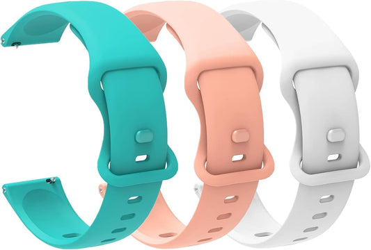 22mm Classic Watch Bands: Soft Silicone Sports Strap Compatible with GTX12, GTX13, T60 Smart Watches