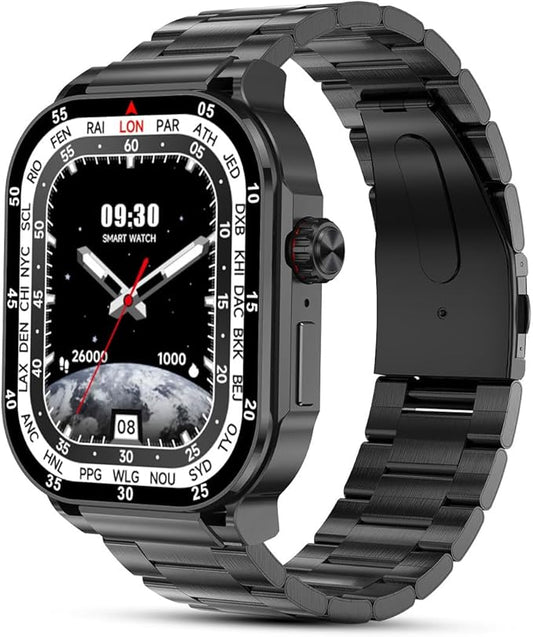 2.06" AMOLED Touch Screen Smart Watch for Man/Women Activity Fitness Tracker with Heart Rate/Blood Pressure/Sleep Monitor Bluetooth IP67 Waterproof for Android & iOS