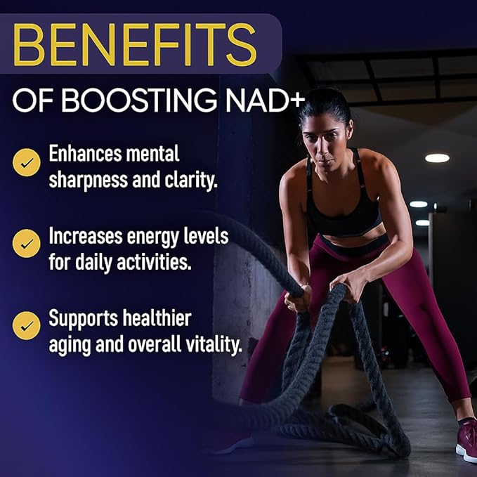 Ageless NAD Supplements for Women & Men | High Purity 300mg Nicotinamide Riboside Chloride | NMN Supplement for Anti-Aging | Support Energy, Focus, Body Fat and Cognitive Function - 90 Count