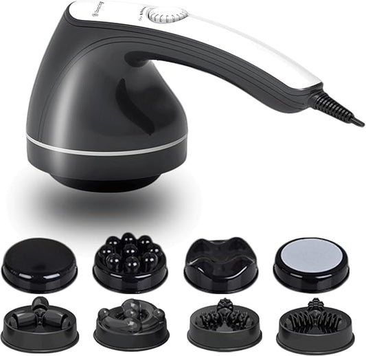 Body Sculpting Machine, Handheld Cellulite Massager, Body Shaper for Women,Lymphatic Drainage Massage for Stomach Belly Thighs Arm Butts with 8 Massage Heads Attachment 2 Mesh Covers