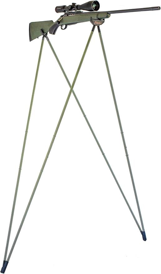 4 Stable Sticks® Essential 4 Points Bipod Shooting Sticks - Lightweight Aluminium, Extrem Stability for Hunting and Shooting, Foldable and transportable