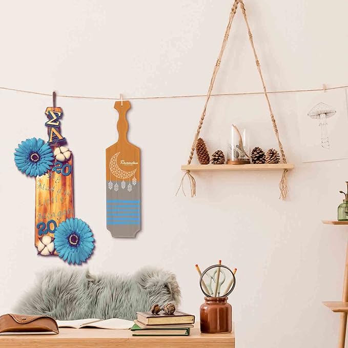 BATTIFE [2Pack] 15inch Sorority Paddle - Greek Fraternity Paddle, Unfinished Wooden Frat Paddle, Solid Pine Wood Paddles