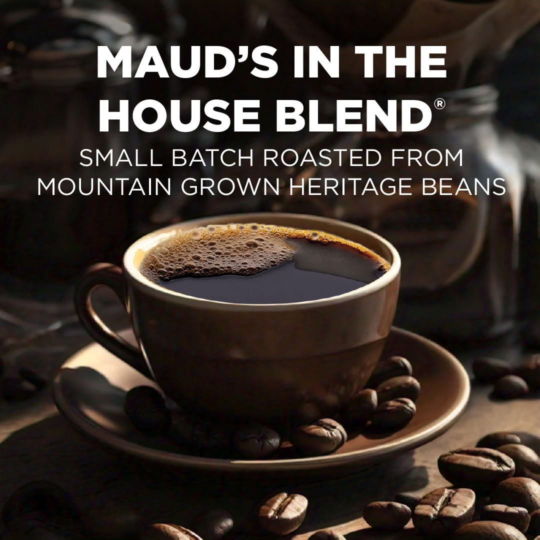 Maud's Medium Roast Coffee Pods, 18 ct, Recyclable Single Serve Pods – 100% Arabica Coffee, Compatible with Keurig K Cups Maker