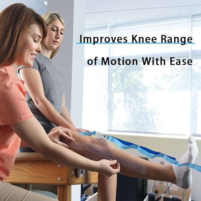 Stretching Strap Yoga Strap with Loops, Stretch Straps for Physical Therapy, Non-Elastic Exercise Strap for Pilates, Dance and Gymnastics with Workout Guide