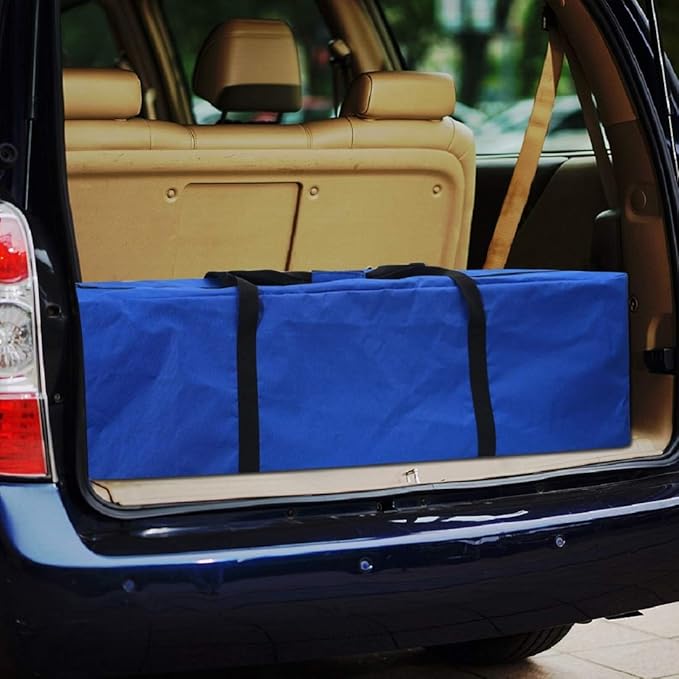 Sports Duffle Bag - Extra Large Travel Duffel Luggage Bag with Upgrade Zipper, Sturdy & Water Resistant Big Storage Bag for Christmas Tree (Blue 47inch 2Pack)