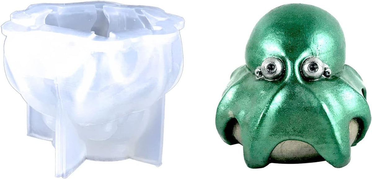 Octopus Resin Mold, 2PCS 3D Sea Animals Octopus Silicone Molds for Epoxy Resin Casting, Soap Candles Making, Home Decor Gifts, DIY Craft
