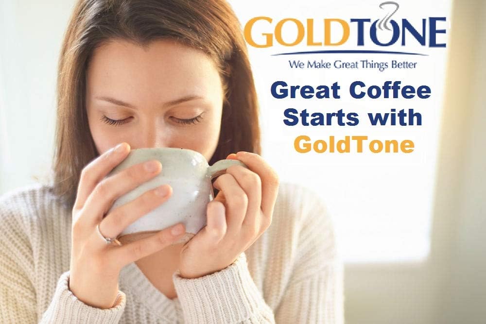 GoldTone Brand Reusable No.4 Cone Style Replacement Cuisinart Coffee Filter replaces your Permanent Coffee Filter for Cuisinart Machines and Brewers (2 Pack)