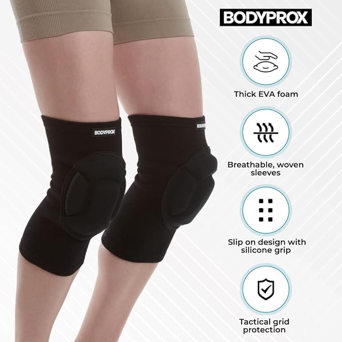 Bodyprox Protective Knee Pads, Thick Sponge Anti-slip, Collision Avoidance Knee Sleeve