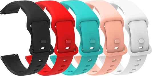 22mm Classic Watch Bands: Soft Silicone Sports Strap Compatible with GTX12, GTX13, T60 Smart Watches