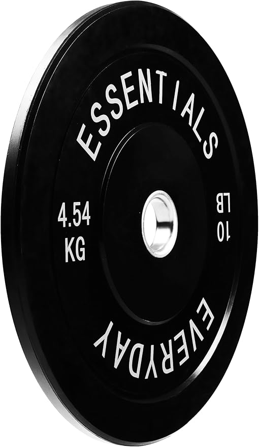 2-Inch Olympic Bumper Plates, Perfect Weight Plates for Weightlifting and Strength Training, Multiple Weights Available