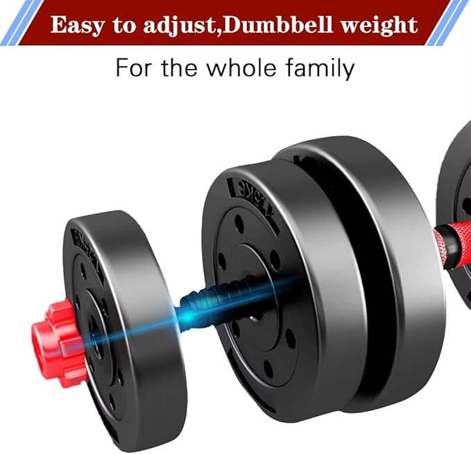 Adjustable-Dumbbells-Sets,Free Weights-Dumbbells Set of 2 Convertible To Barbell A Pair of Lightweight for Home Gym,Women and Men Equipment