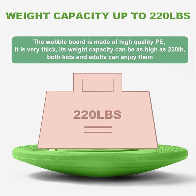 Balance Board for Kids with Maze - Plastic Wobble Board for Skiing Surfing Snowboard Training, Non-Slip Sensory Rocker Board for Toddlers 3-12, Core Strength Physical Therapy Equipment & Skateboard Balance Trainer