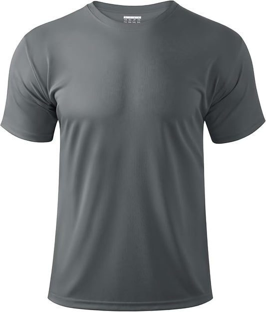 Boladeci Men's Swim Shirt Short Sleeve UPF 50+ Sun Protection SPF UV Moisture Wicking Lightweight Quick Dry Rash Guard