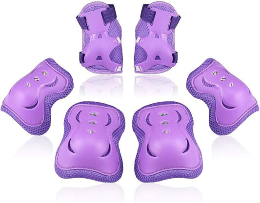 BOSONER Kids/Youth Knee Pad Elbow Pads Guards Protective Gear Set for Roller Skates Cycling BMX Bike Skateboard Inline Skatings Scooter Riding Sports