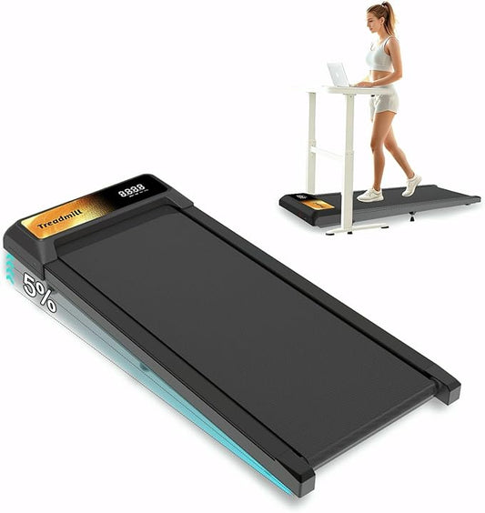 2 in 1 Treadmill and Walking Pad for Home/Office, Walking Treadmill with Remote Control, APP, and LED Display