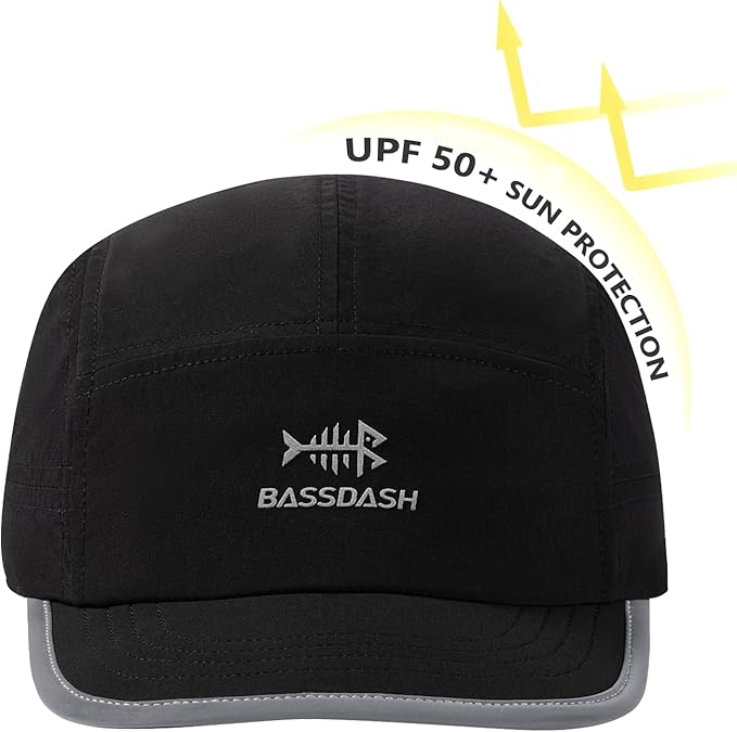 BASSDASH Ultralight UPF 50+ Soft Baseball Caps Unstructured Quick Dry Folding Hat Adjustable for Men Woman Outdoor Activities
