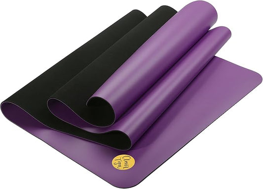Clever Yoga Liquid Balance Thick Yoga Mat - Pro Exercise Yoga Mat with Non-Slip Surface for Home Gym, Earth-Friendly & Recyclable Pilates and Workout Pad Women & Men, 4.5 mm