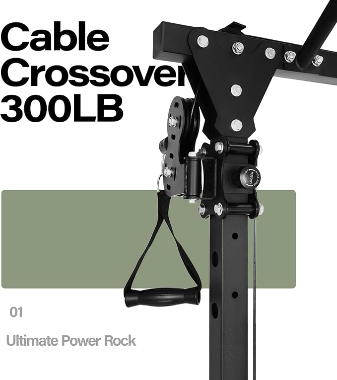 MAJOR FITNESS Drone1 Power Cage - Multi-Function Power Rack for Home Gym, Squat Rack, Cable Crossover System, for Strength Training, Heavy-Duty Steel Construction