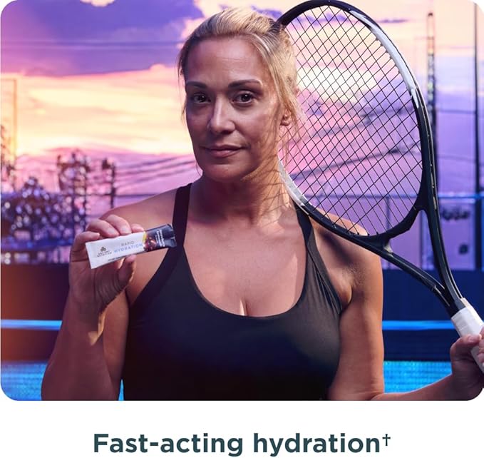 Ancient Nutrition Rapid Hydration Powder, Strawberry Lemonade, Electrolytes from Natural Sea Salts and Red Marine Algae, Supports Rapid Body Hydration and Cellular Health, 15 Servings