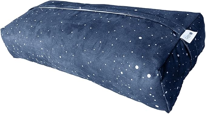 YOGA DESIGN LAB | The Yoga Bolster | Comfortable, Supportive Eco-Friendly Luxury Yoga Cushion | Recycled Plastic Bottle Microfiber | Natural Cotton, Foam Filling (Celestial)