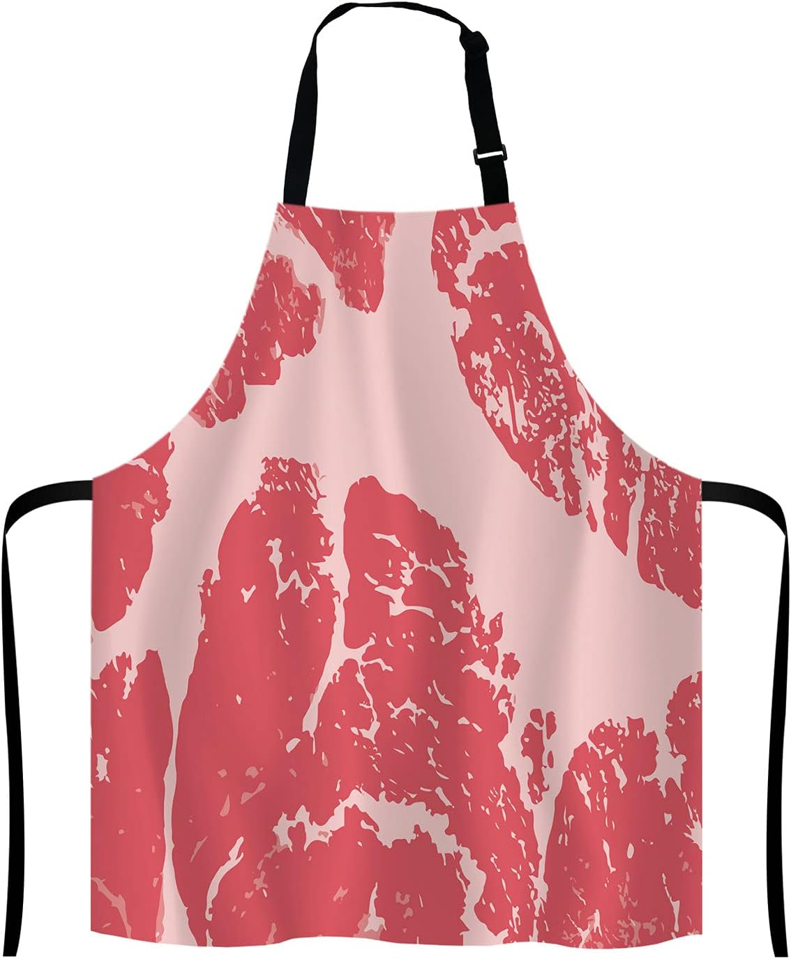 Beef Texture Apron for Women and Men, Adjustable Kitchen Chef Apron for Cooking Baking - Cute Birthday, Anniversary, Mother's Day Apron Presents for Mom Wife Girlfriend Aunt Grandma