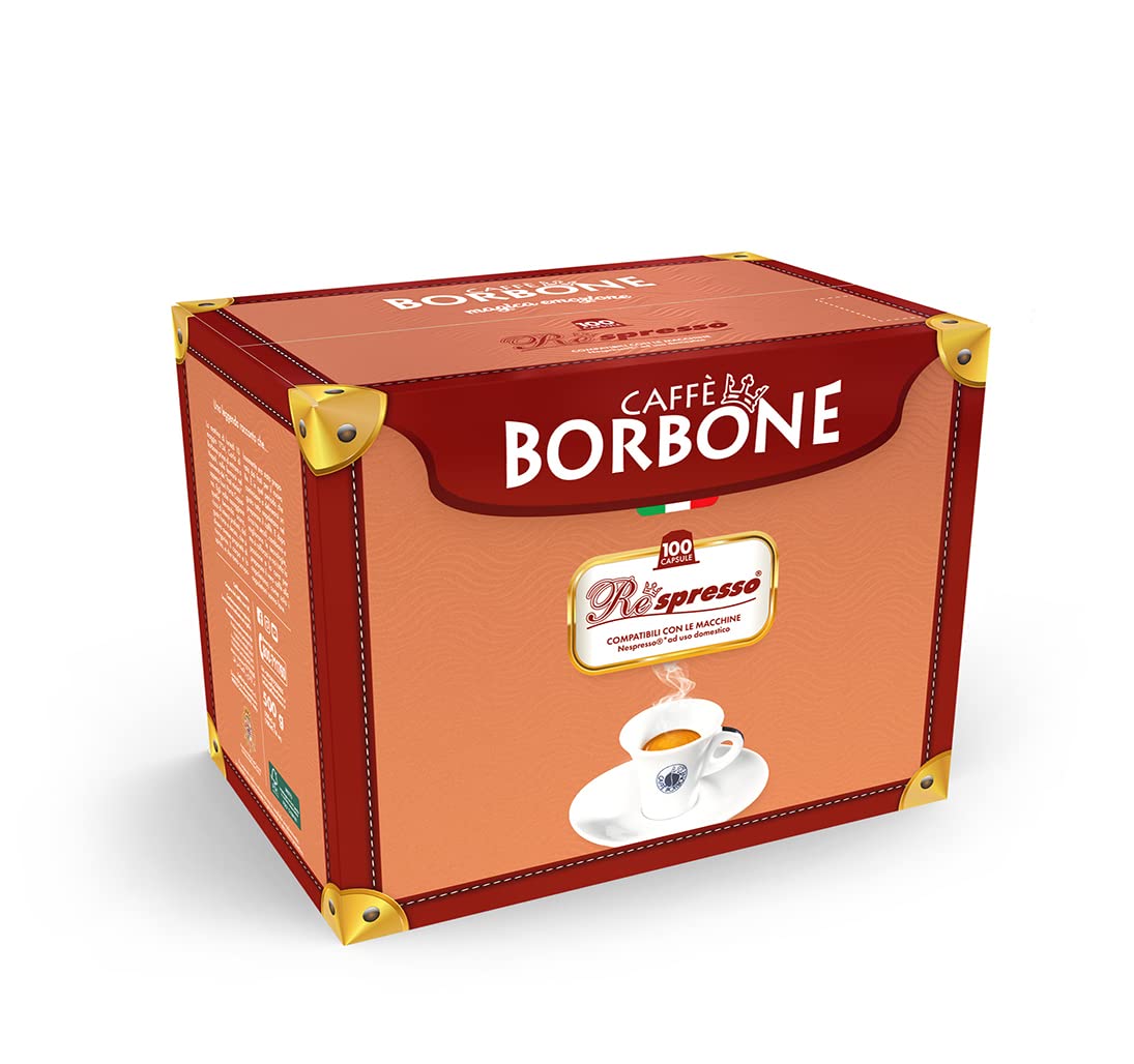 Caffe Borbone Nespresso Compatible Coffee Pods, Blue Blend, Freshly Roasted and Packaged in Italy - 200 Individually Wrapped Coffee Pods - NOT Compatible with Vertuo