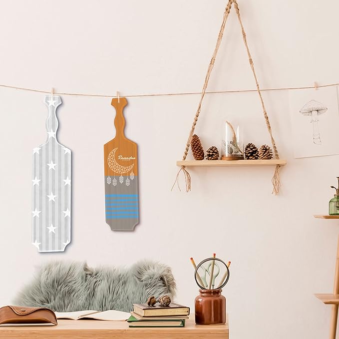 BATTIFE Sorority Paddle 18 Inch Unfinished Pine Wooden Greek Fraternity Paddle - Solid Wood Paddles