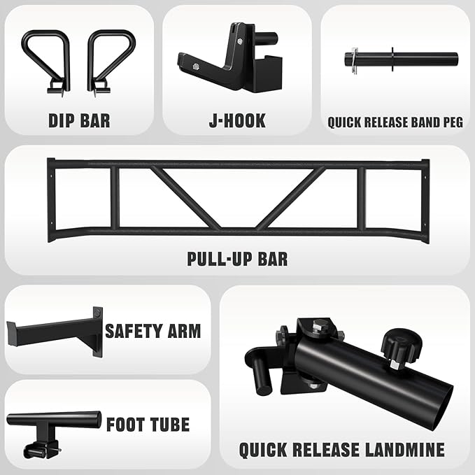 RitFit M1 & M1 Pro Smith Machine with Cable Crossover System, Multi-Function Squat Rack Power Cage for Home Gym, Power Rack and Packages