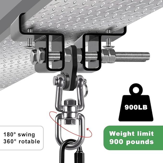 BeneLabel Punching Bag Hanger, Heavy Bag Mount, Boxing Bag Kit, Holder, Wall Mount, Accessories for Beam, 400KG Capacity