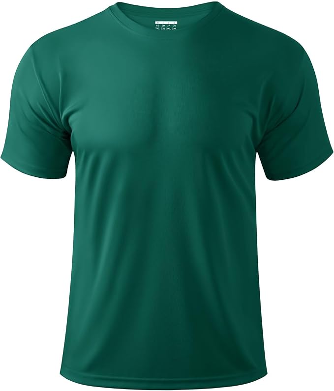 Boladeci Men's Swim Shirt Short Sleeve UPF 50+ Sun Protection SPF UV Moisture Wicking Lightweight Quick Dry Rash Guard