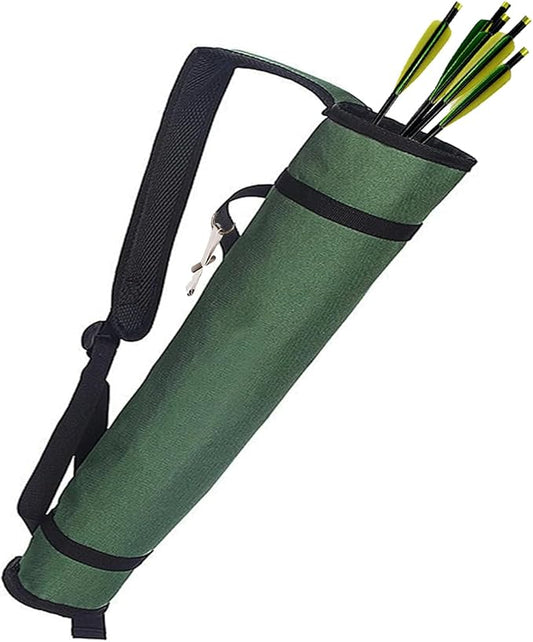 Archery Quiver Back and Hip Quivers Adjustable Arrow Backpack Bag Holder Side Hip Arrows Bag for Compound Recurve Bow Practice Target Hunting