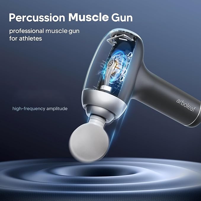 arboleaf Massage Gun Deep Tissue - Althletic Percussion Muscle Back Massager for Pain Relief Powerful Electric Massage Gun with Case, Portable, Handheld