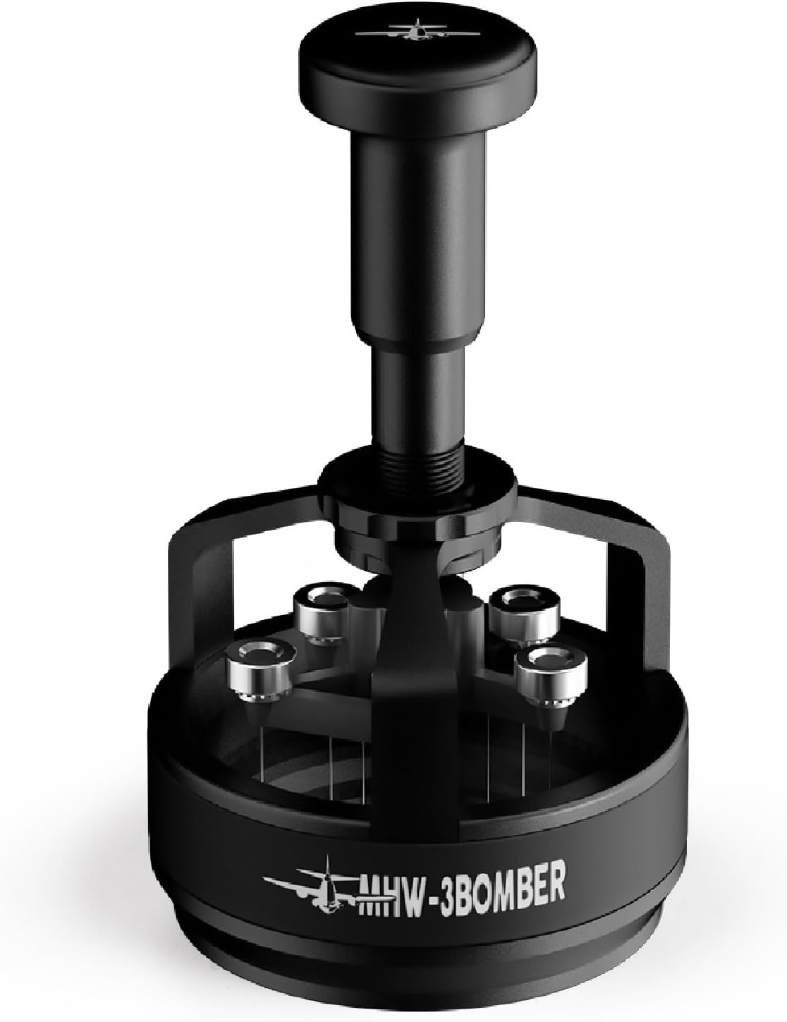MHW-3BOMBER WDT Tool Espresso 51mm, Adjustable Depth Needle Espresso Stirrer Tool,Espresso Distribution Tool with Magnetic Base for Barista, l, 0.25mm x 14 Needles, YU Series Cyclone T5958-OS