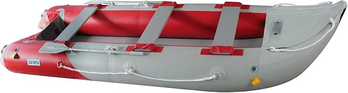 BRIS 14.1 FT Inflatable Kayak Fishing Tender Inflatable Poonton Boat with Air Floor