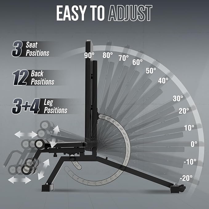 Mikolo Folding Squat Rack, Wall Mounted Power Rack with Cable Crossover Machine & LAT Pull Down, Functional Trainer with 5 Adjustable Function Modes, for Home Gym and Space Saving