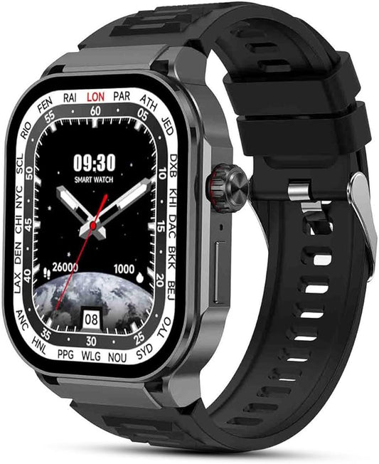 2.06" AMOLED Touch Screen Smart Watch for Man/Women Activity Fitness Tracker with Heart Rate/Blood Pressure/Sleep Monitor Bluetooth IP67 Waterproof for Android & iOS