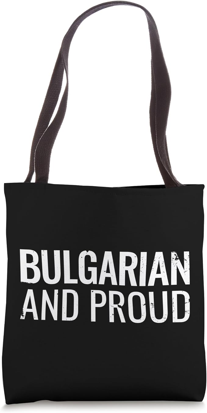 Bulgarian And Proud Vintage Bulgaria Tote Bag