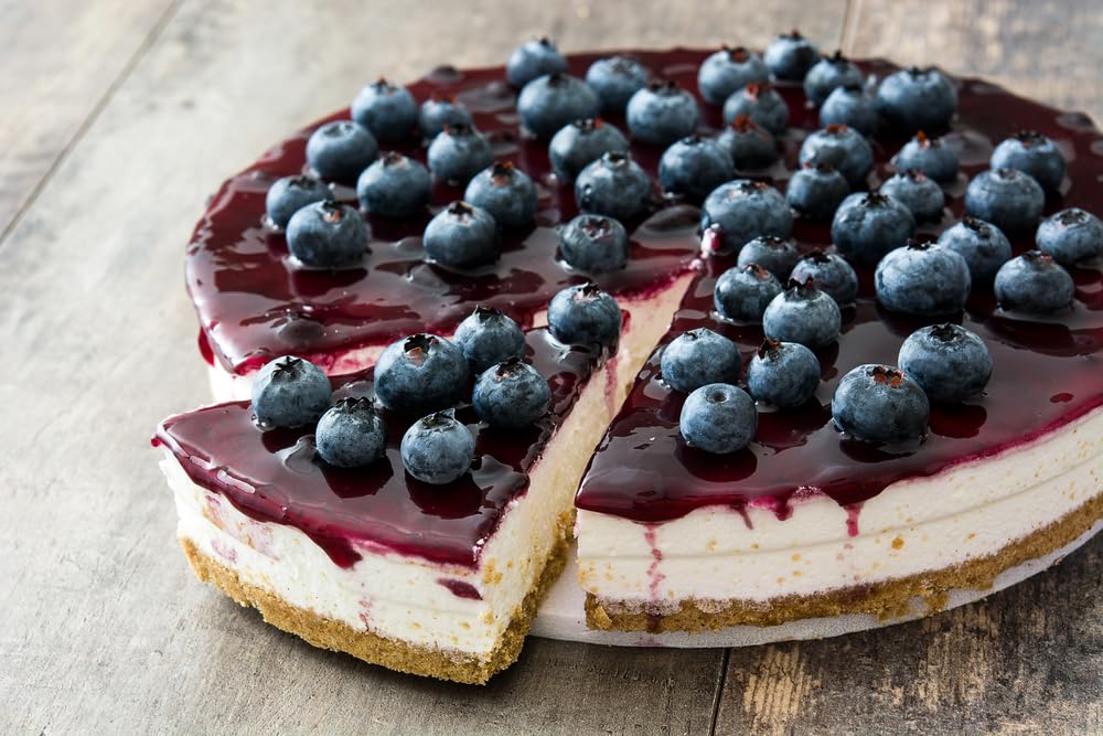 A Blend Above Blueberry Blue No Bake Dessert Mix - All Natural, Gluten Free, No MSG - Instant Dessert Mix, Fruit Dip, Bagel Topping, Frosting, Cheesecake Filling - Easy to Make - 4.2 Oz (Pack of 3)