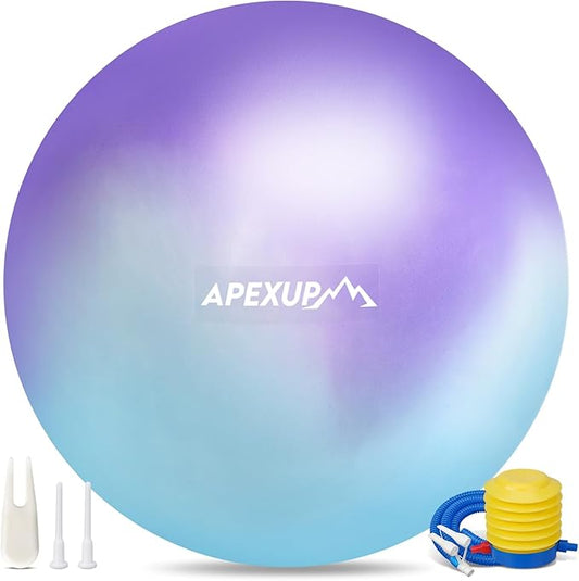 APEXUP Yoga & Pilates Ball - Anti Slip Heavy Duty Gym Ball for Fitness, Balance & Core Workout