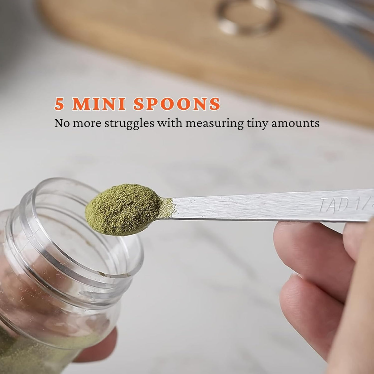 Stainless Steel Measuring Cups and Spoons Set of 19, 5 Measuring Cups with Colored Silicone Handles, 9 Nesting Spoons, 5 Mini Spoons, Kitchen Gadgets for Cooking & Baking, Dry and Liquid Ingredients
