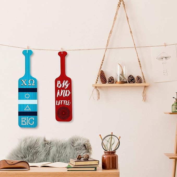 BATTIFE 2Pack 22inch Greek Sorority Paddle - Unfinished Pine Wooden Frat Paddle, Fraternity Wood Paddles for Arts Crafts