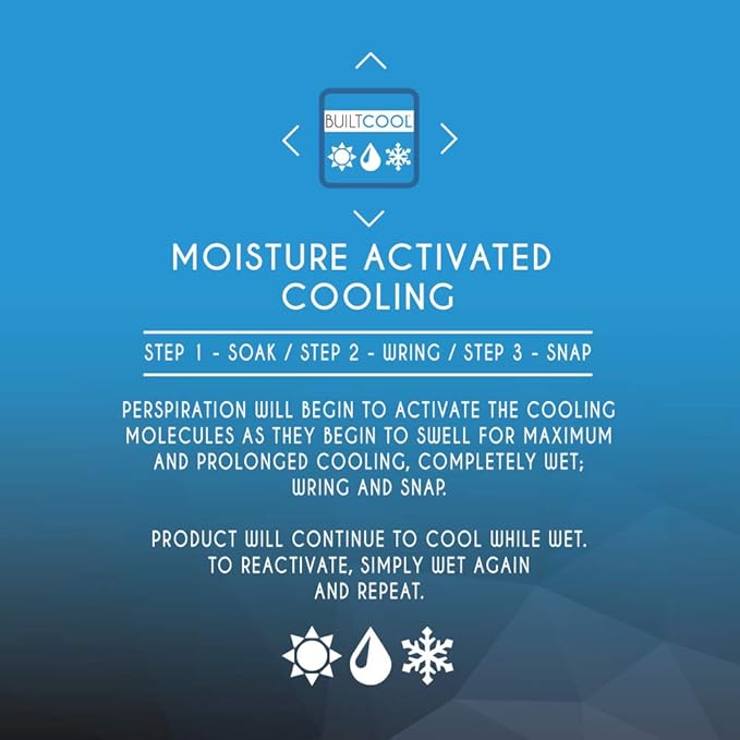 BUILTCOOL Adult Cooling Baseball Hat ??Men & Women Moisture Wicking, Mesh Back, Lightweight, Performance Ball Cap