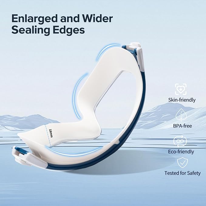 Adult Swimming Goggles,Leak-Proof,Anti-Fog Pool Glasses,Wide View Swim Goggles with Ear Plugs and Nose Clip