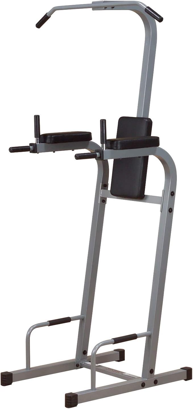 Body-Solid (PVKC83X) Multi-Function Pull Up & Dip Station with Vertical Knee Raise, Chin-Up Bar Stand, and Strength Training Dip Stands