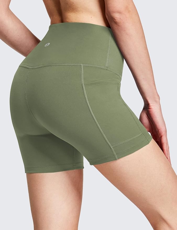 baleaf Women's 8"/ 5"/ 3" Biker Shorts High Waist Yoga Workout Gym Running Volleyball Spandex Shorts with Pockets