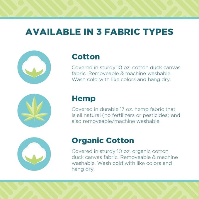 Bean Products Meditation Cushion - Zabuton Meditation Pillows for Sitting on Floor, Yoga Cushion, Cotton Yoga Pillow, Zen Kneeling Prayer Pad- Made in USA - Standard 24x24x2, Earth