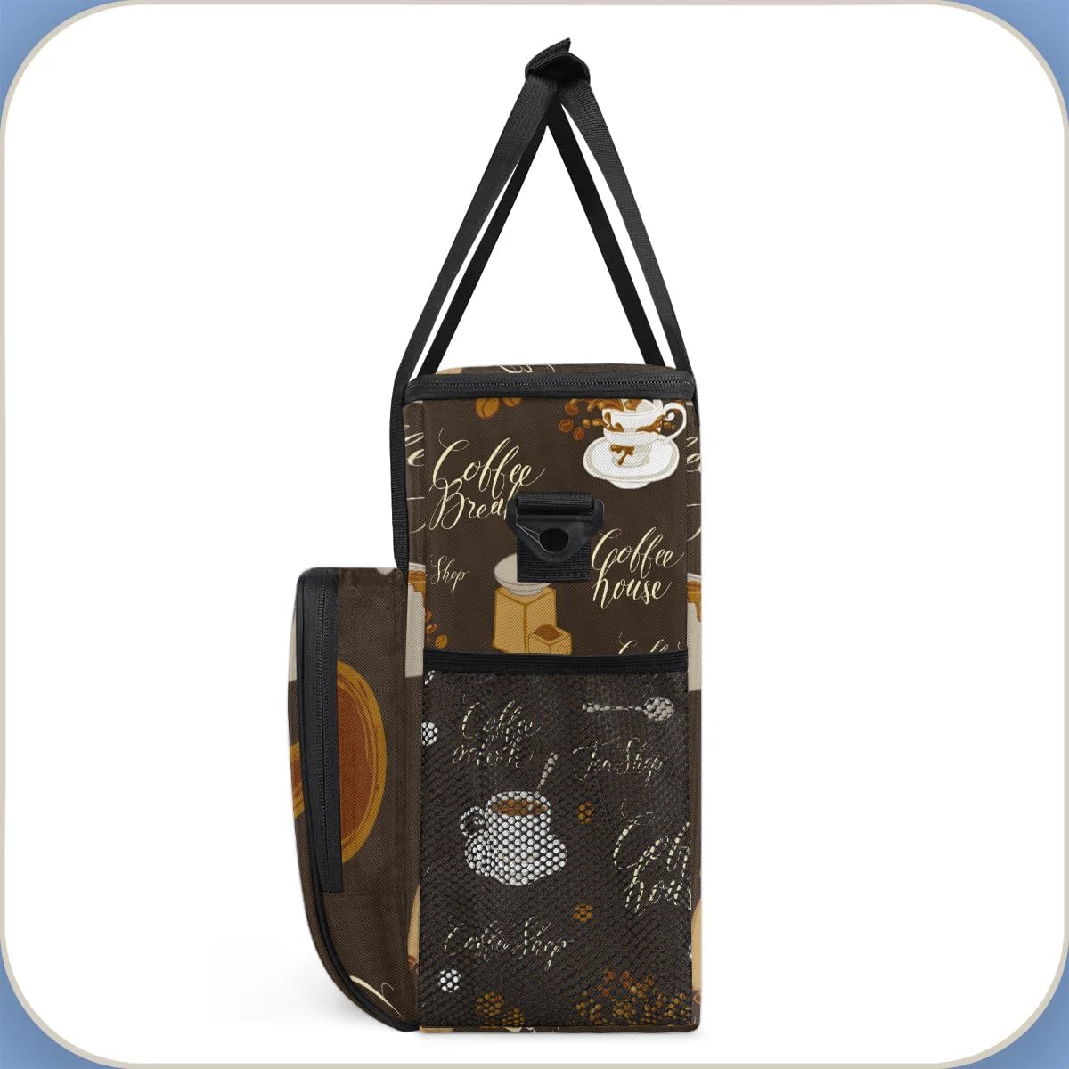 coffee sugar coffee beans Coffee Maker Carring Bag Travel Carrying Storage Tote Bag Compatible with Keurig K-Mini or K-Mini Plus Portable Single Serve Coffee Brewer Case with Pockets for K-cup Pods