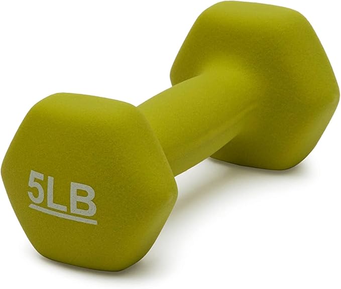 Amazon Basics Neoprene Dumbbell Hand Weights for Exercise and Muscle Toning