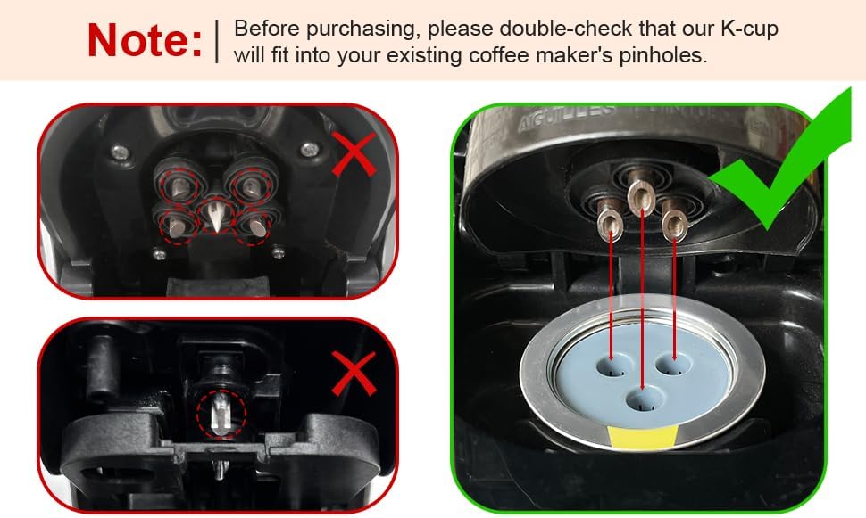 Stainless Steel Reusable K Cups Compatible for Ninja Coffee Maker,Upgrade 6 Pack K Cups Reusable Coffee Pods,Permanent Coffee Filters Fit for Ninja CFP201 CFP300 CFP301 CFP400 (6 Pack)